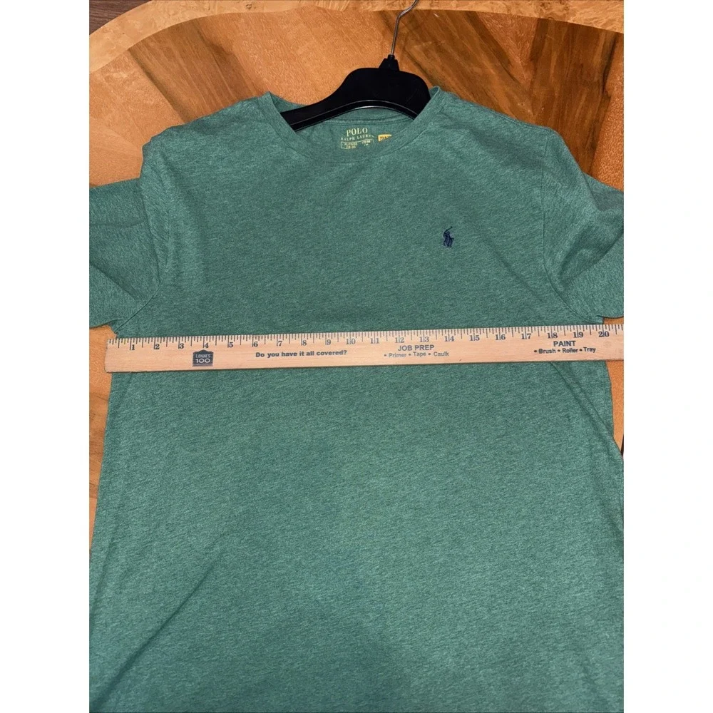 POLO‎ Ralph Lauren Shirt XL /(18-20 )Green Long Sleeve Jersey Cotton Pony Logo.